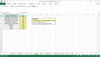 HomeCost Estimator for Excel screenshot 15