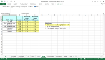 HomeCost Estimator for Excel screenshot 16