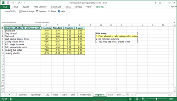 HomeCost Estimator for Excel screenshot 18