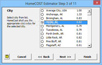 HomeCost Estimator for Excel screenshot 3