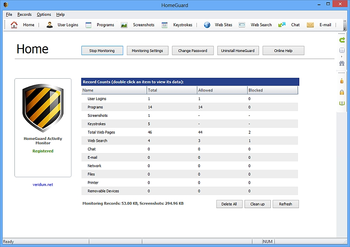 HomeGuard Activity Monitor screenshot 2