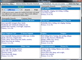 Homeopathy screenshot
