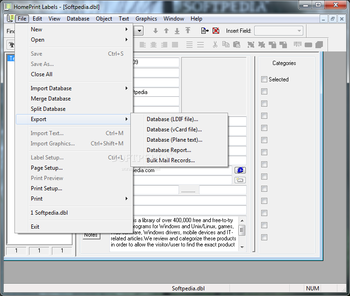 HomePrint Labels screenshot 2