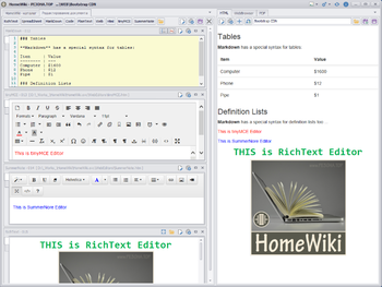 HomeWiki screenshot