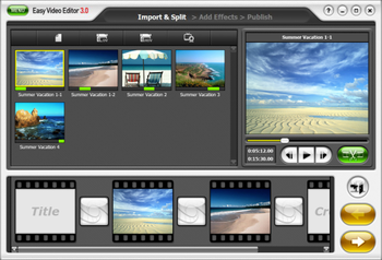 Honestech Easy Video Editor screenshot