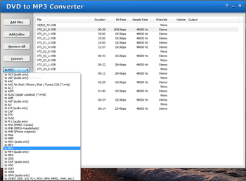 HooTech DVD to MP3 Converter screenshot 2