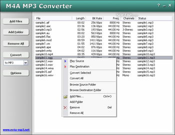 HooTech M4A MP3 Converter screenshot 2