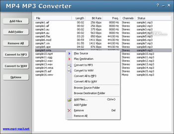 HooTech MP4 MP3 Converter screenshot 3