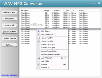HooTech WAV MP3 Converter screenshot 3