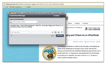 HootSuite Hootlet screenshot 2