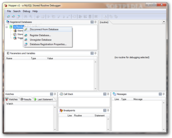Hopper for MySQL screenshot