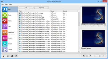 Hornil Photo Resizer screenshot