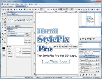 Hornil StylePix Pro screenshot