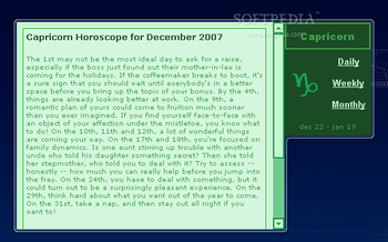 Horoscope Vista Gadget screenshot