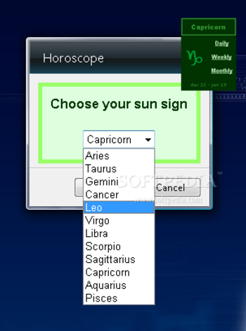 Horoscope Vista Gadget screenshot 2