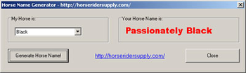 Horse Name Generator screenshot