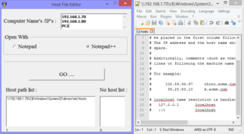 Host File Editor screenshot