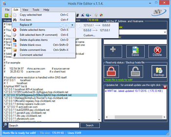 Hosts File Editor screenshot 5
