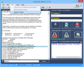 Hosts File Editor screenshot 6