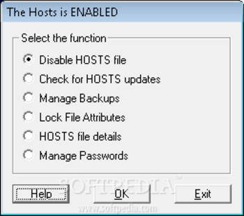 HOSTS File Manager screenshot