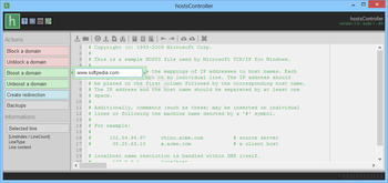 hostsController screenshot 2