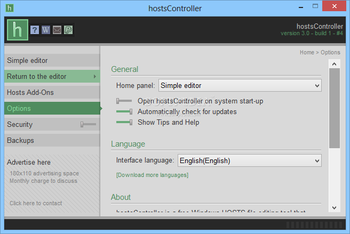 hostsController screenshot 4