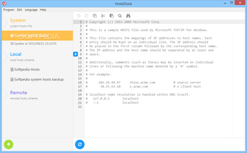 HostsDock screenshot