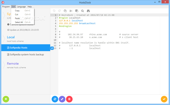 HostsDock screenshot 2