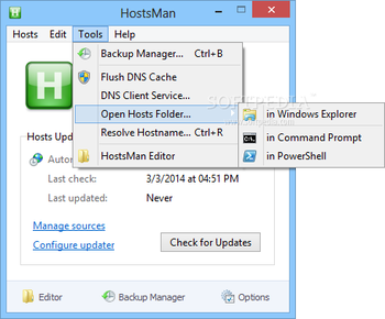 HostsMan Portable screenshot 4