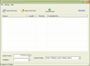 Hot DVD to iPod Converter screenshot