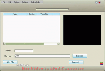 Hot Video to iPod Converter screenshot