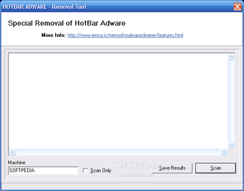 HotBar Adware Removal Tool screenshot