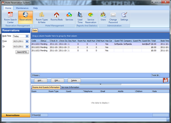 Hotel Reservation System screenshot 2