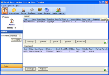 Hotel Reservation System Lite screenshot