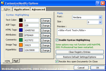 HotHTML 2001 Professional screenshot 2