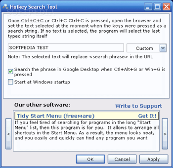 Hotkey Search Tool screenshot