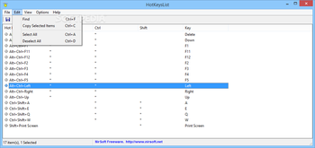 HotKeysList screenshot 3