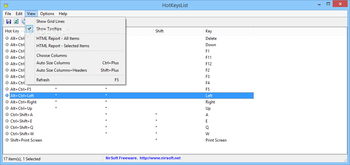 HotKeysList screenshot 4