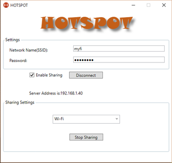 Hotspot screenshot