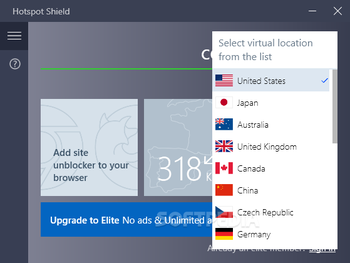 Hotspot Shield screenshot 2