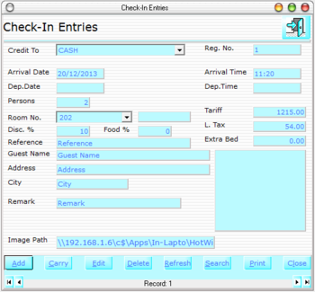 HotSys screenshot