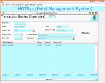 HotSys screenshot 2