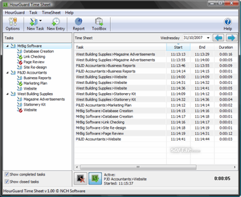 HourGuard Timesheet Software screenshot 2