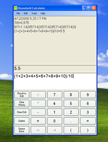 Household Calculator screenshot 2
