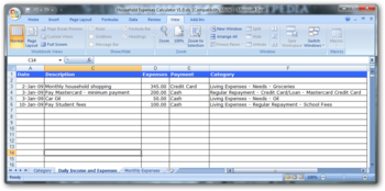 Household Expenses Calculator screenshot