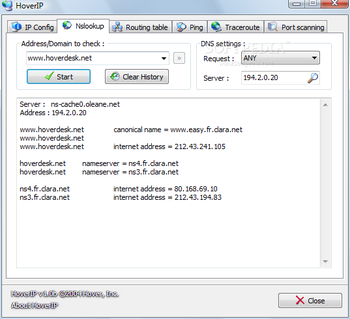 HoverIP screenshot