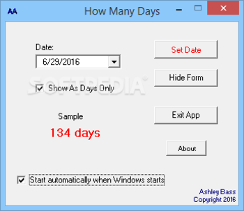 How Many Days screenshot