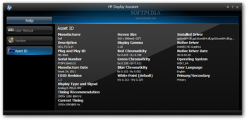 HP Display Assistant screenshot