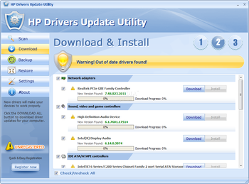 HP Drivers Update Utility screenshot 2