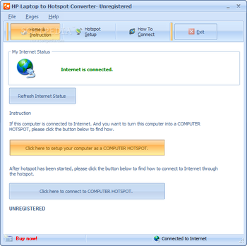 HP Laptop to Hotspot Converter screenshot